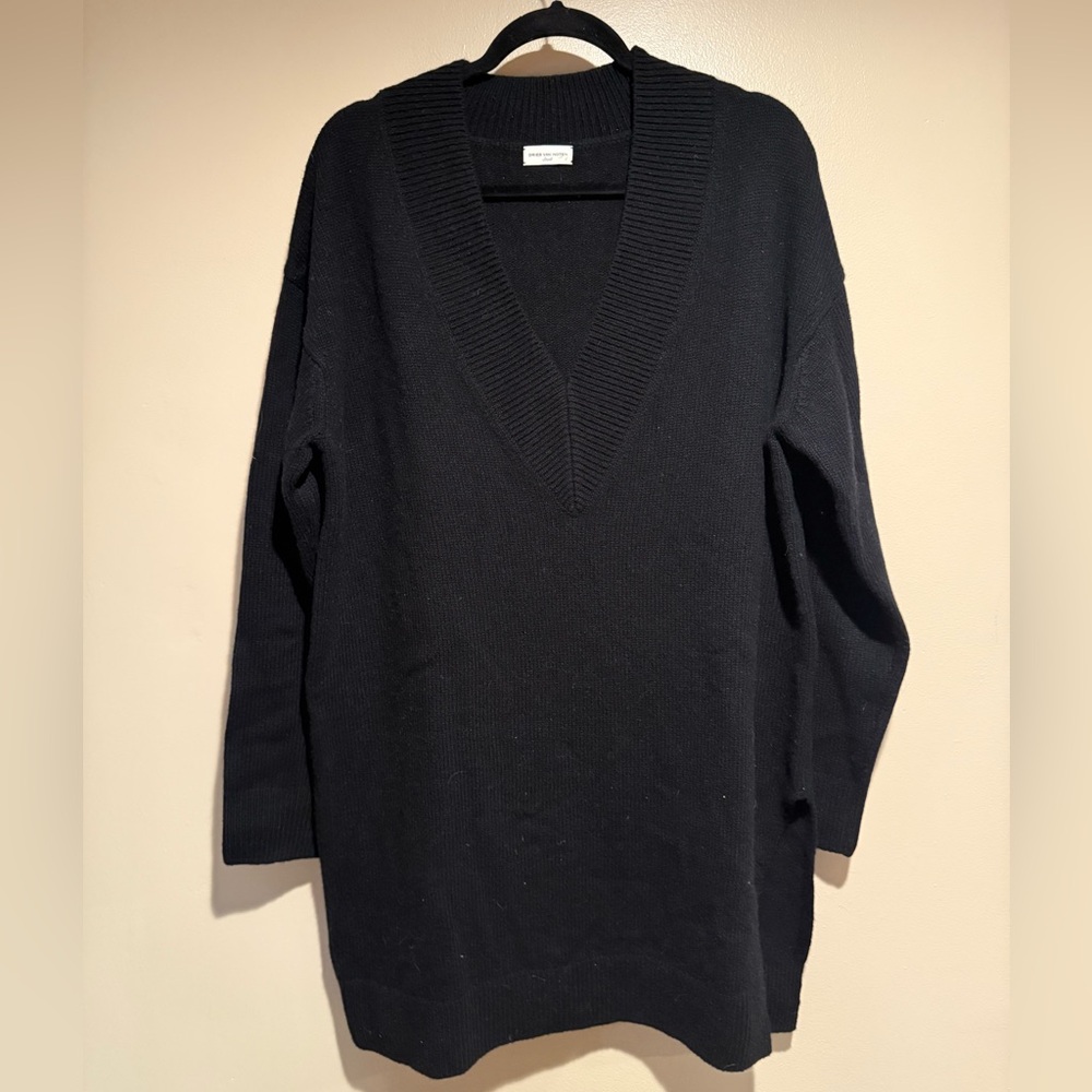 Dries Van Noten Black tunic sweater dress 100% merino wool small - Picture 6 of 15